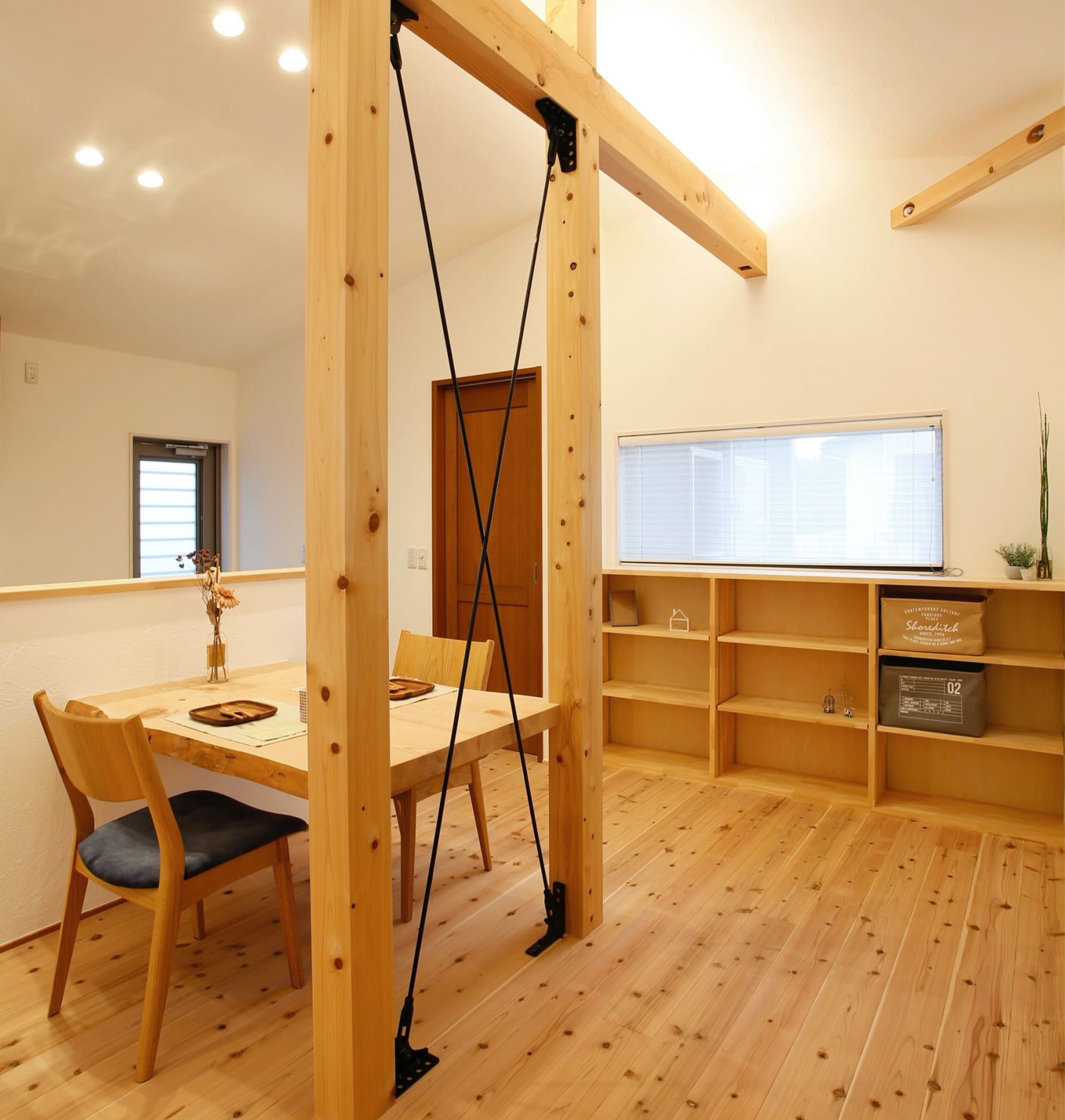 木の温もりと過ごしやすさを大切にした平屋